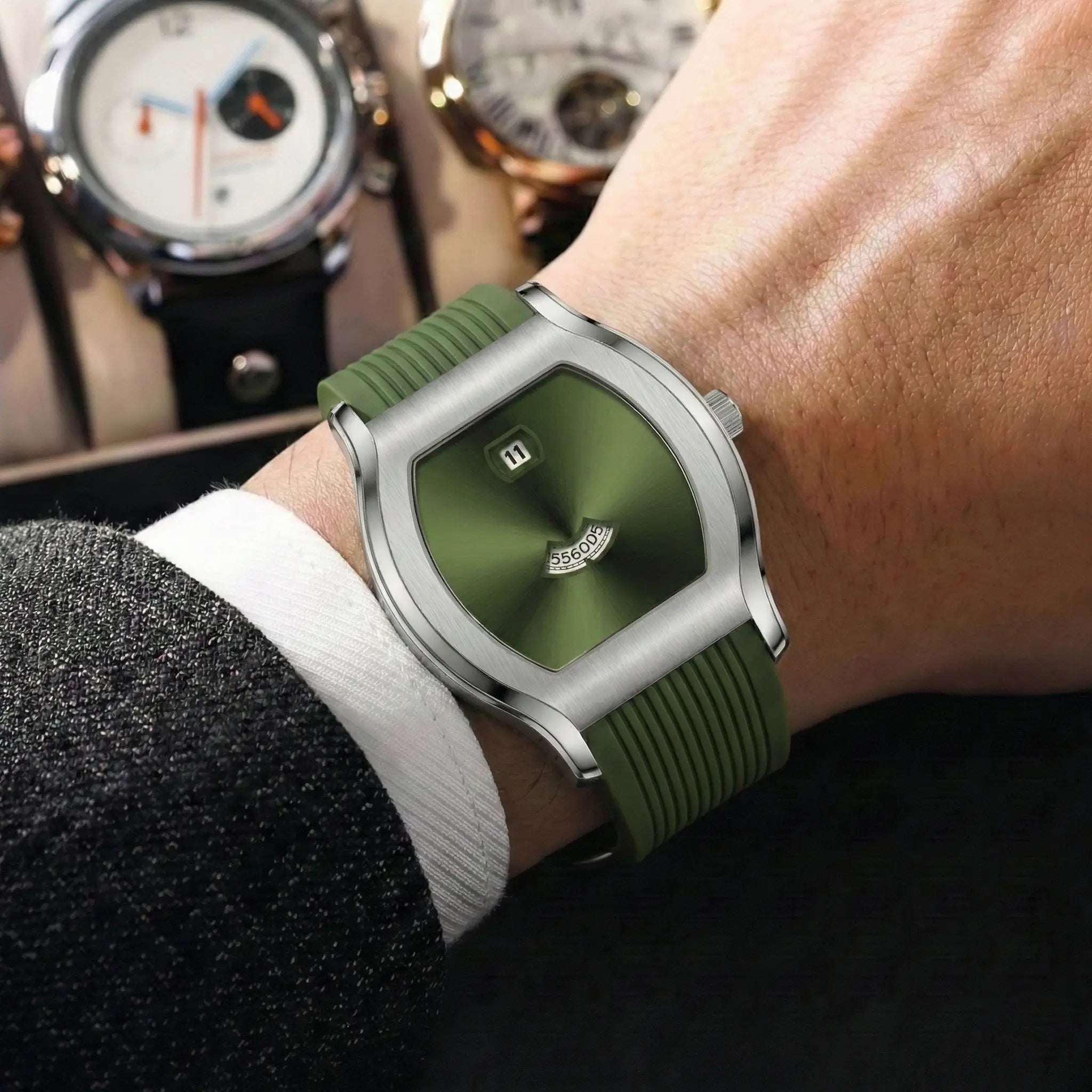 Giorgio Mareno QYNTRX Gemini-inspired jewelry piece with intricate silver designs and celestial motifs displayed in detailed close-up image.