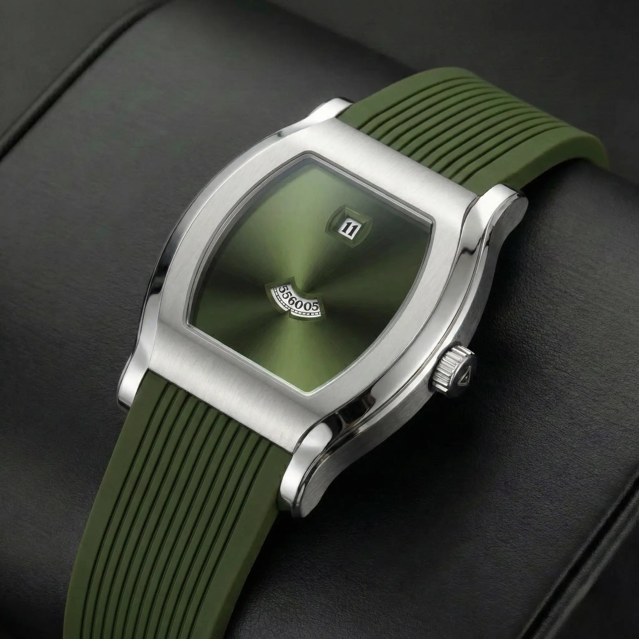 Giorgio Mareno QYNTRX Gemini jewelry piece featuring intricate design and shiny metal finish, displayed against a neutral background.