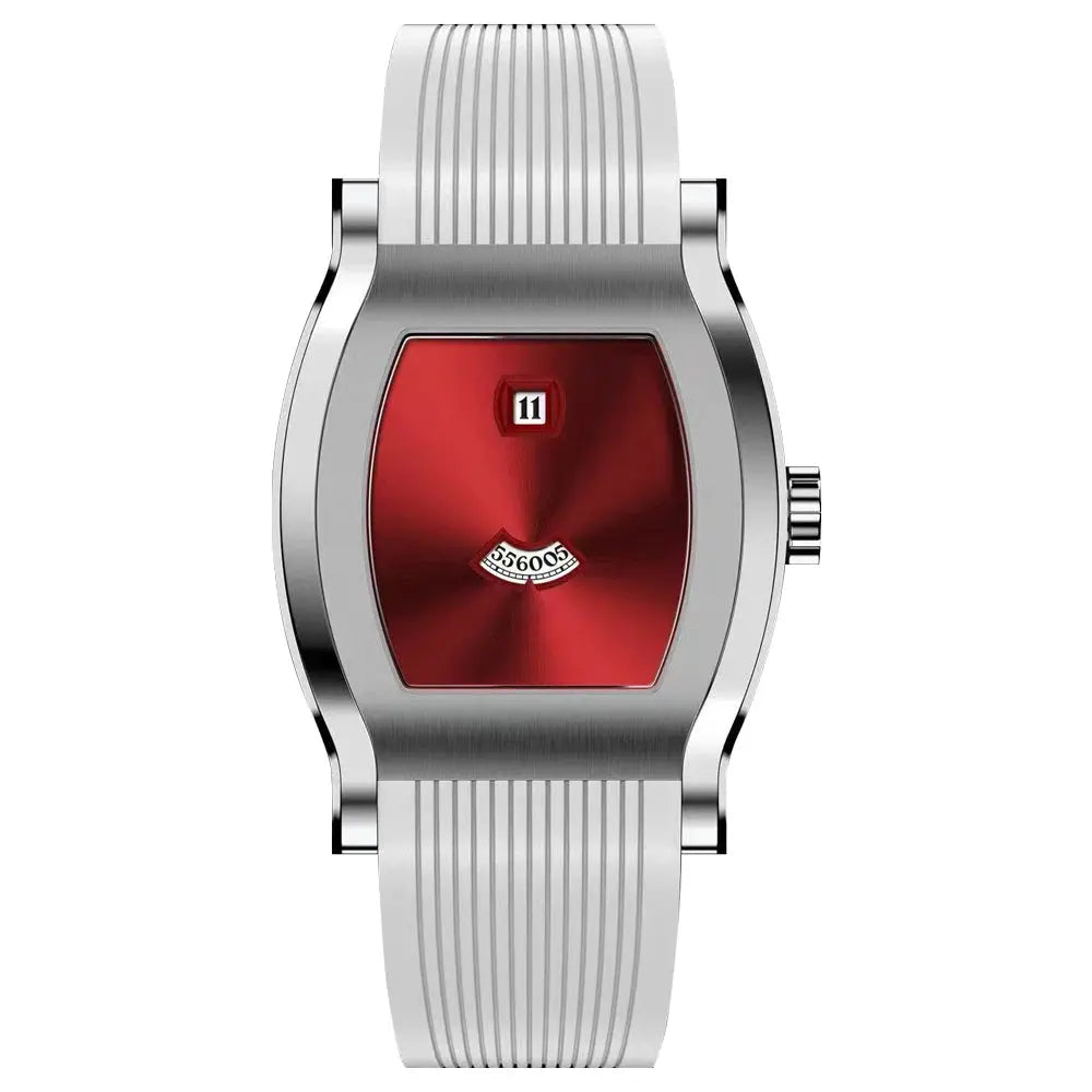 Giorgio Mareno QYNTRX athletic sneakers with sleek design, white and black color scheme, and textured rubber sole.