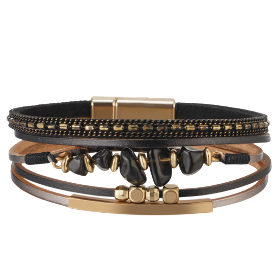 Leather Magnetic Bracelet