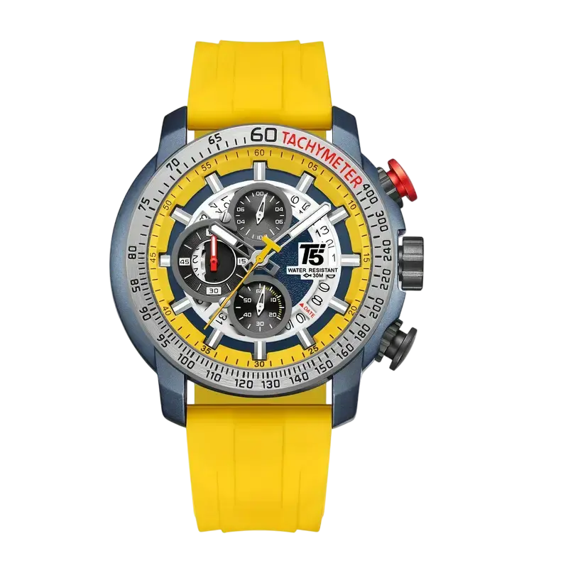 Maxrion wristwatch by Gregor Palmer Watches displaying a sleek metal band and minimalist black dial.