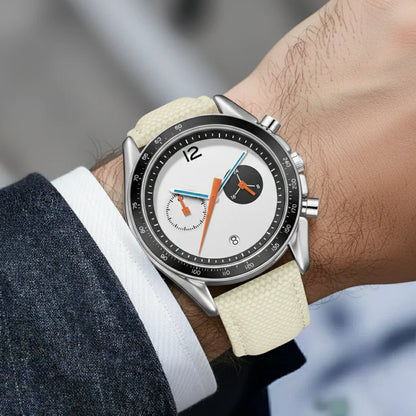 VEXORIS – Men’s Classic Chronograph Watch with Sport Fabric Strap GIORGIO MARENO