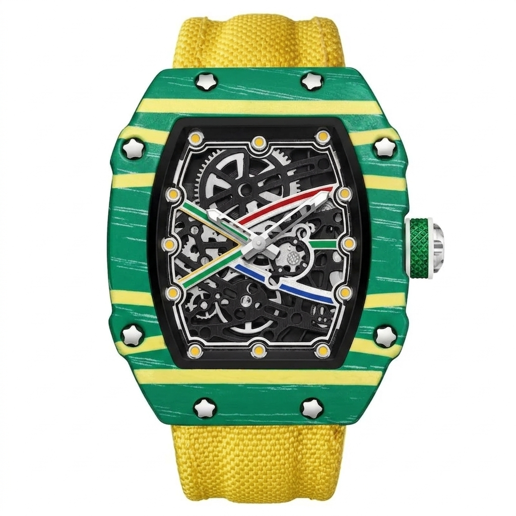 NYZARO – Skeleton Tonneau Sport Watch GIORGIO MARENO