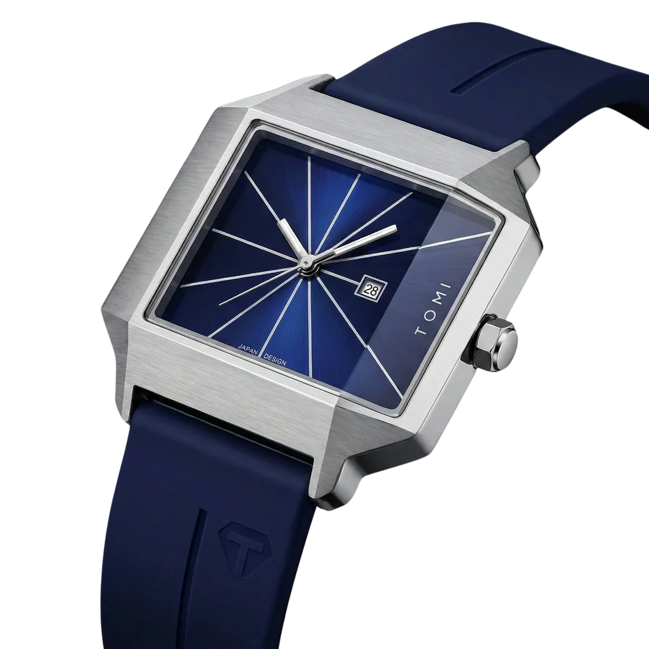 GRAVONX – Men’s Designer Square Dial Watch with Minimalist Face GIORGIO MARENO