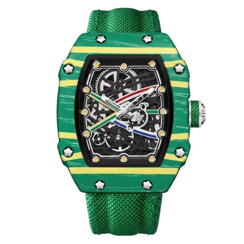 NYZARO – Skeleton Tonneau Sport Watch GIORGIO MARENO