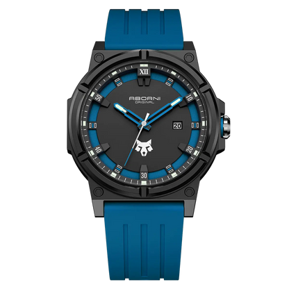 Men’s tactical sport watch with silicone band from Gregor Palmer, featuring digital display and robust design for active wear.