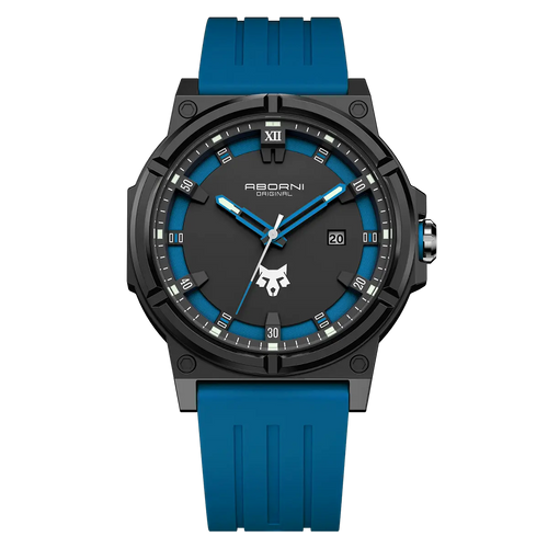 Men’s tactical sport watch with silicone band from Gregor Palmer, featuring digital display and robust design for active wear.