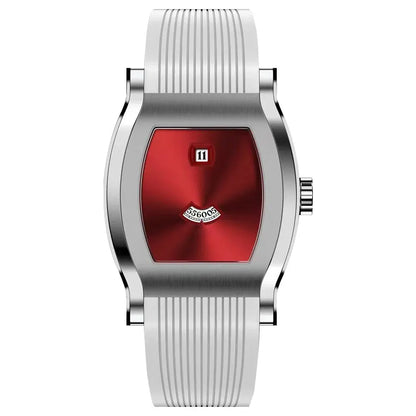 Giorgio Mareno QYNTRX athletic sneakers with sleek design, white and black color scheme, and textured rubber sole.