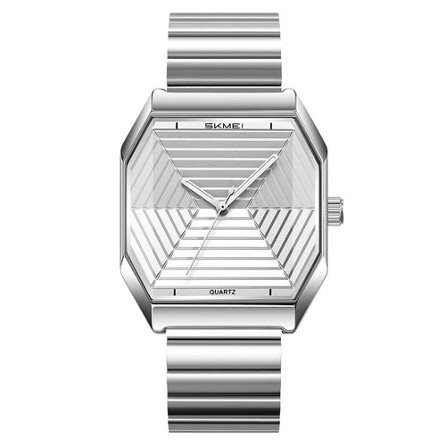SKMEI 9393 Fashion Quartz Watch Unique Design Stainless Steel Men's Wristwatches Elegant Watches for Men relógios masculino MARTINO VALENTI