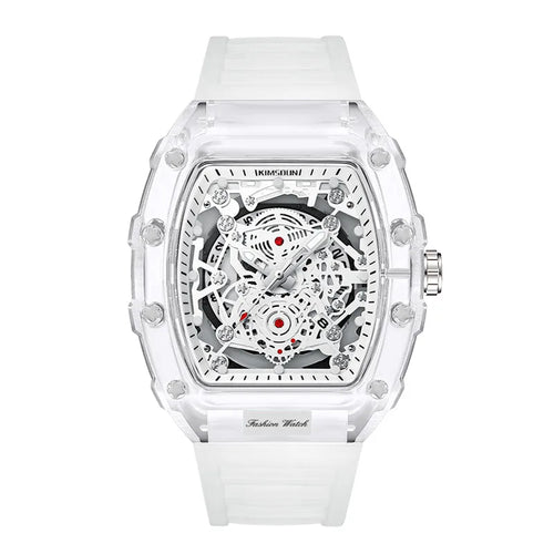 Giorgio Mareno ZYNRAXIS sports watch with black strap and digital display, close-up view highlighting the watch face and brand logo