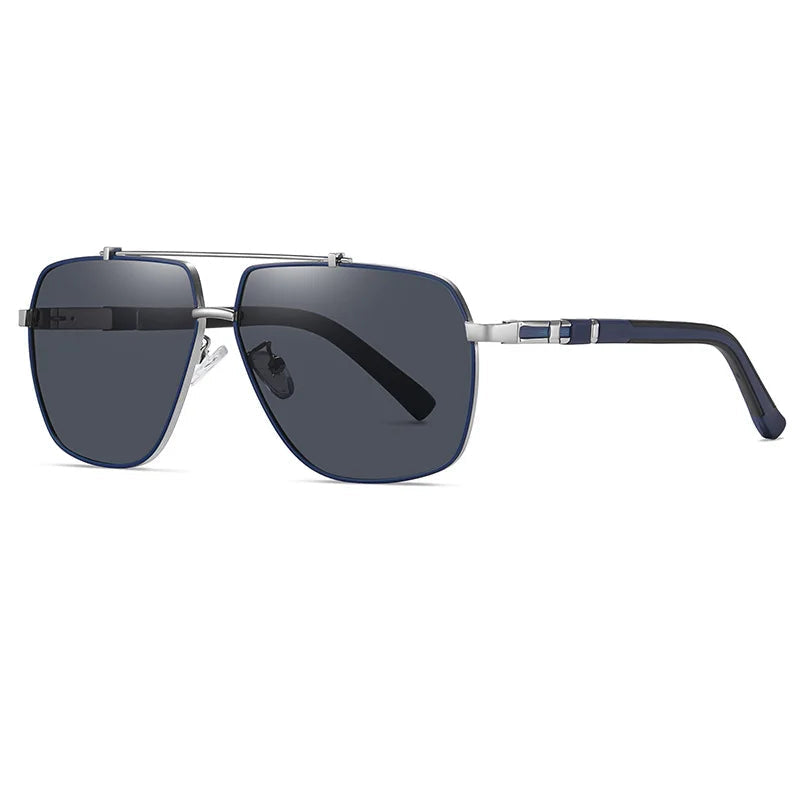 Polarizing Sunglasses Driving Sunshade Sun Glasses Double Color Square Frame men Sports Outdoor Travel Eyewear Cycling T246 GIORGIO MARENO