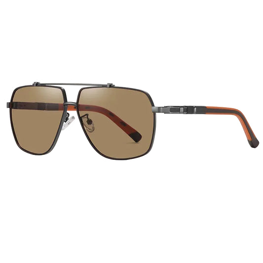 Polarizing Sunglasses Driving Sunshade Sun Glasses Double Color Square Frame men Sports Outdoor Travel Eyewear Cycling T246 GIORGIO MARENO
