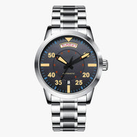 Silver Black Yellow Steel
