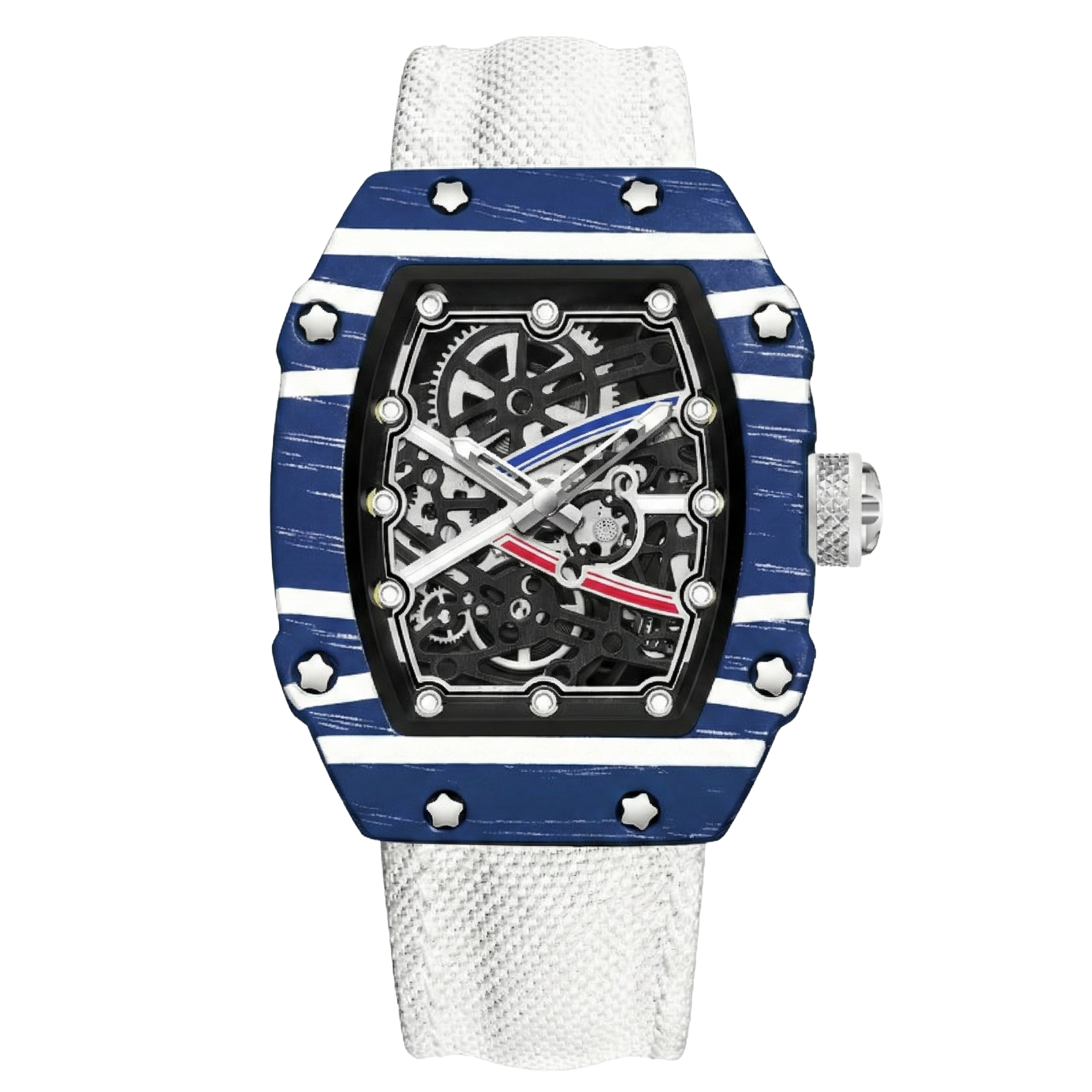 NYZARO – Skeleton Tonneau Sport Watch GIORGIO MARENO