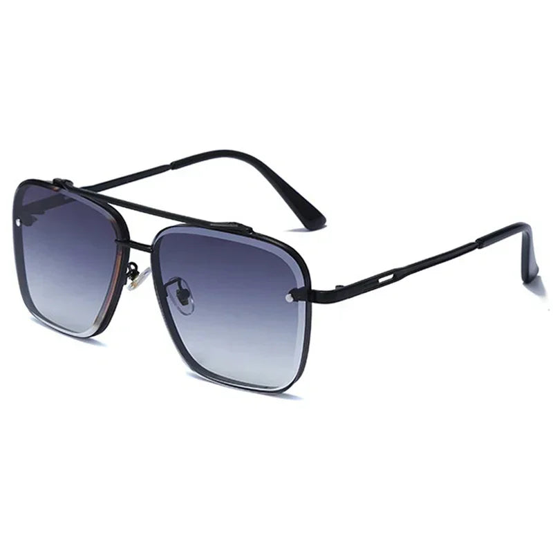 New Metal Square Gradient Sunglasses Fashionable Men Women Luxury Sunglasses Outdoor Sports Driving Fishing Goggles UV400 GIORGIO MARENO