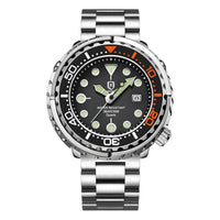 Silver Black Orange