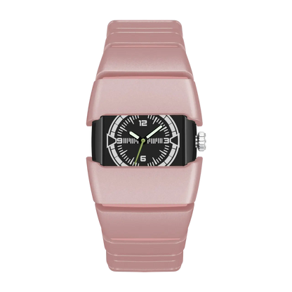 Maurice Belmont TURVEX men's rectangular designer watch with metal bracelet, showcasing a sleek timepiece with silver-tone finish.