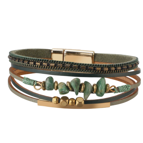 Leather Magnetic Bracelet