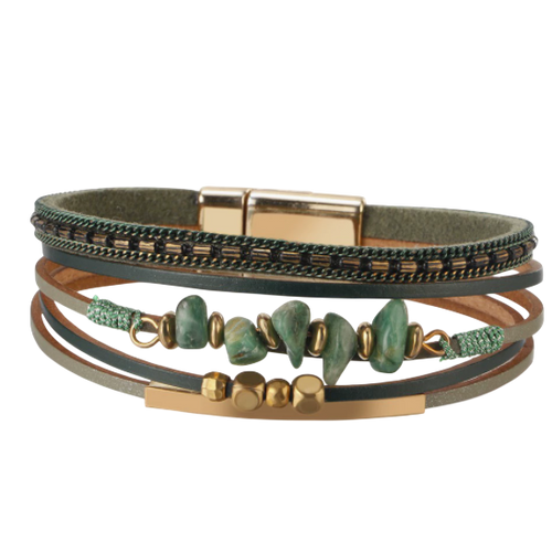 Leather Magnetic Bracelet