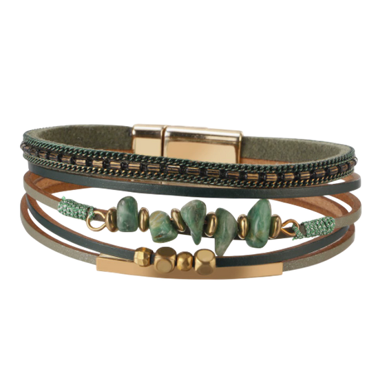 Leather Magnetic Bracelet