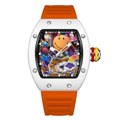 VIBELIX – Men’s Designer Art Dial Watch with Sport Strap Sergio Cavelli