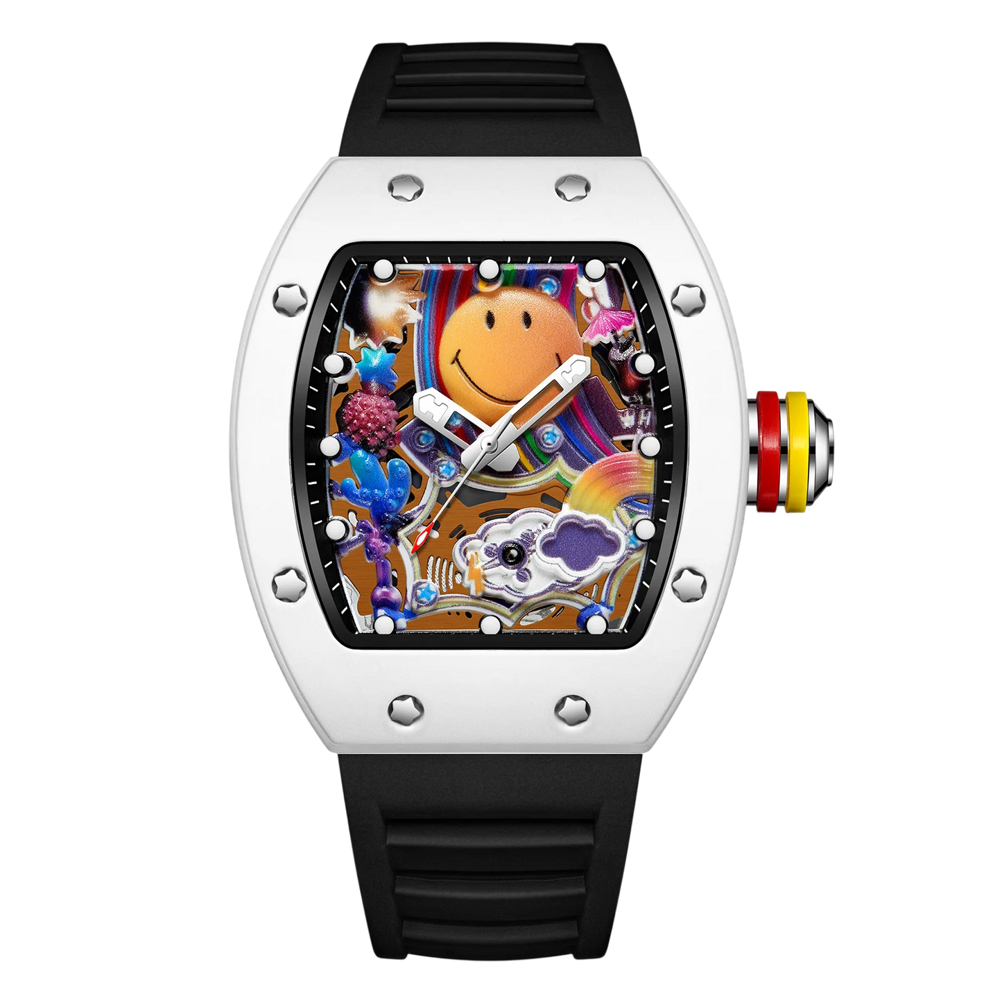 VIBELIX – Men’s Designer Art Dial Watch with Sport Strap Sergio Cavelli