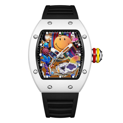 VIBELIX – Men’s Designer Art Dial Watch with Sport Strap Sergio Cavelli
