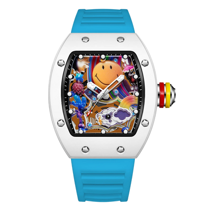 VIBELIX – Men’s Designer Art Dial Watch with Sport Strap Sergio Cavelli